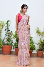 Load image into Gallery viewer, Earthy Rose Ruhi Silk Saree
