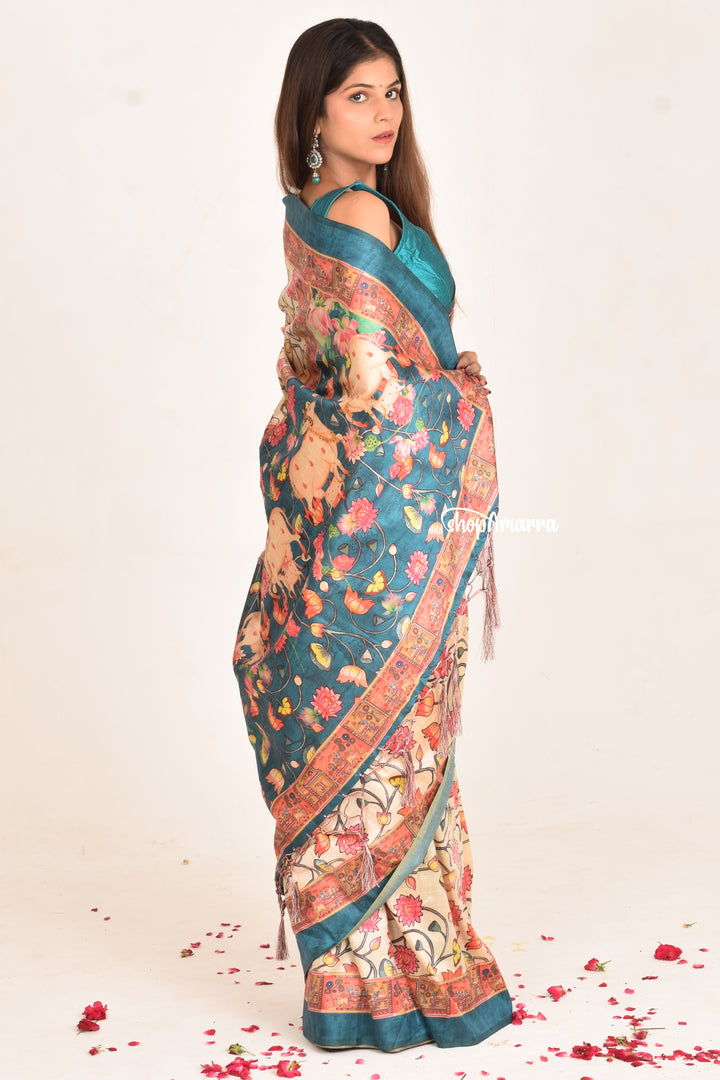 Pichwai Rangini Silk Saree