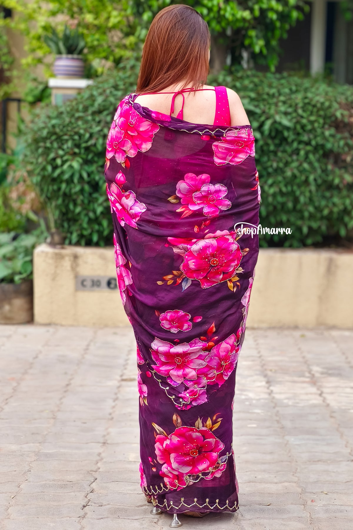 Floral Drift HO Silk Saree