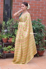 Load image into Gallery viewer, Sunny Meadow Satin Saree

