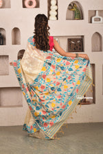 Load image into Gallery viewer, Ivory Garden Jamdani Saree
