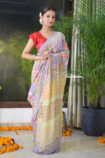 Load image into Gallery viewer, Misty Garden Ruhi Silk Saree
