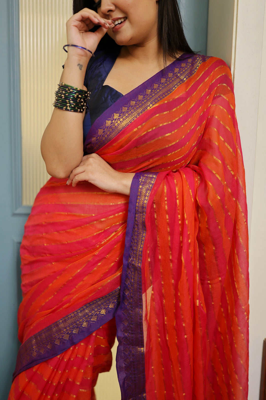 Sindoori Leher Mul Saree