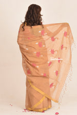 Load image into Gallery viewer, Dessert Bloom Tissue Linen Saree
