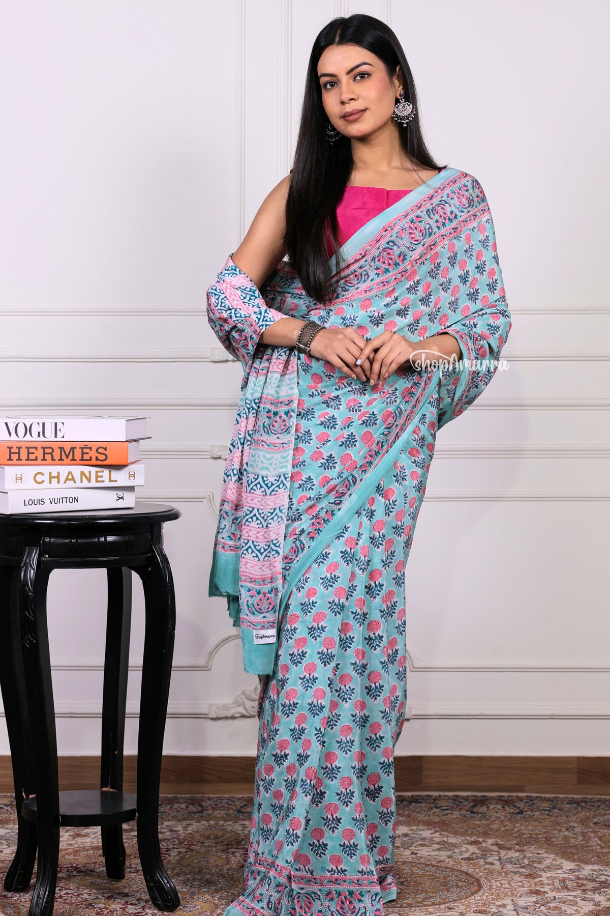 Firoza Crepe Saree
