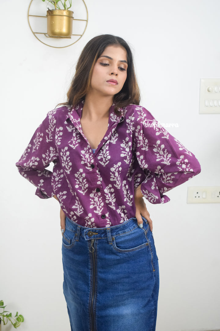 Mulberry Bloom Shirt