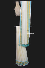 Load image into Gallery viewer, Coastal Charm Mul Cotton Saree
