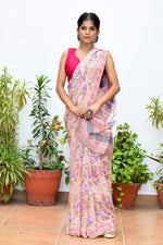 Load image into Gallery viewer, Earthy Rose Ruhi Silk Saree
