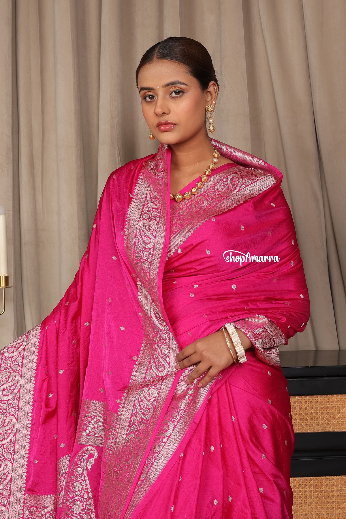 Rani Zari Banarasi Silk Saree