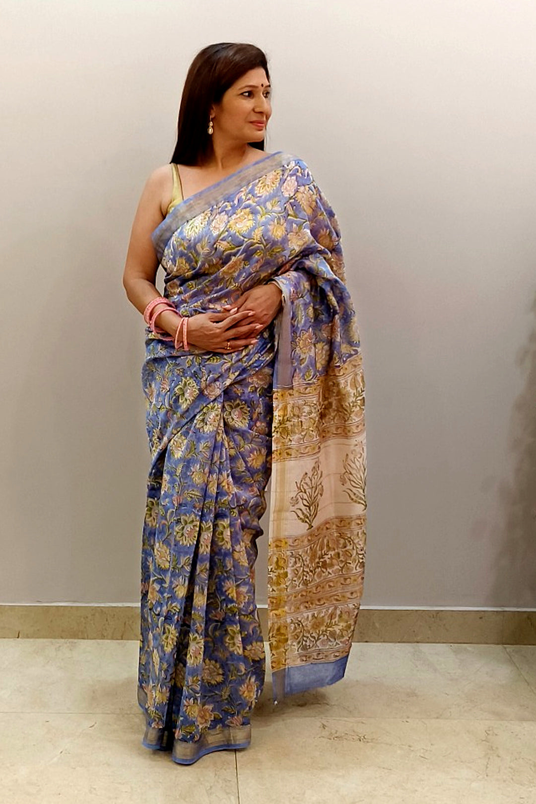 Neel Bahar Maheshwari Saree