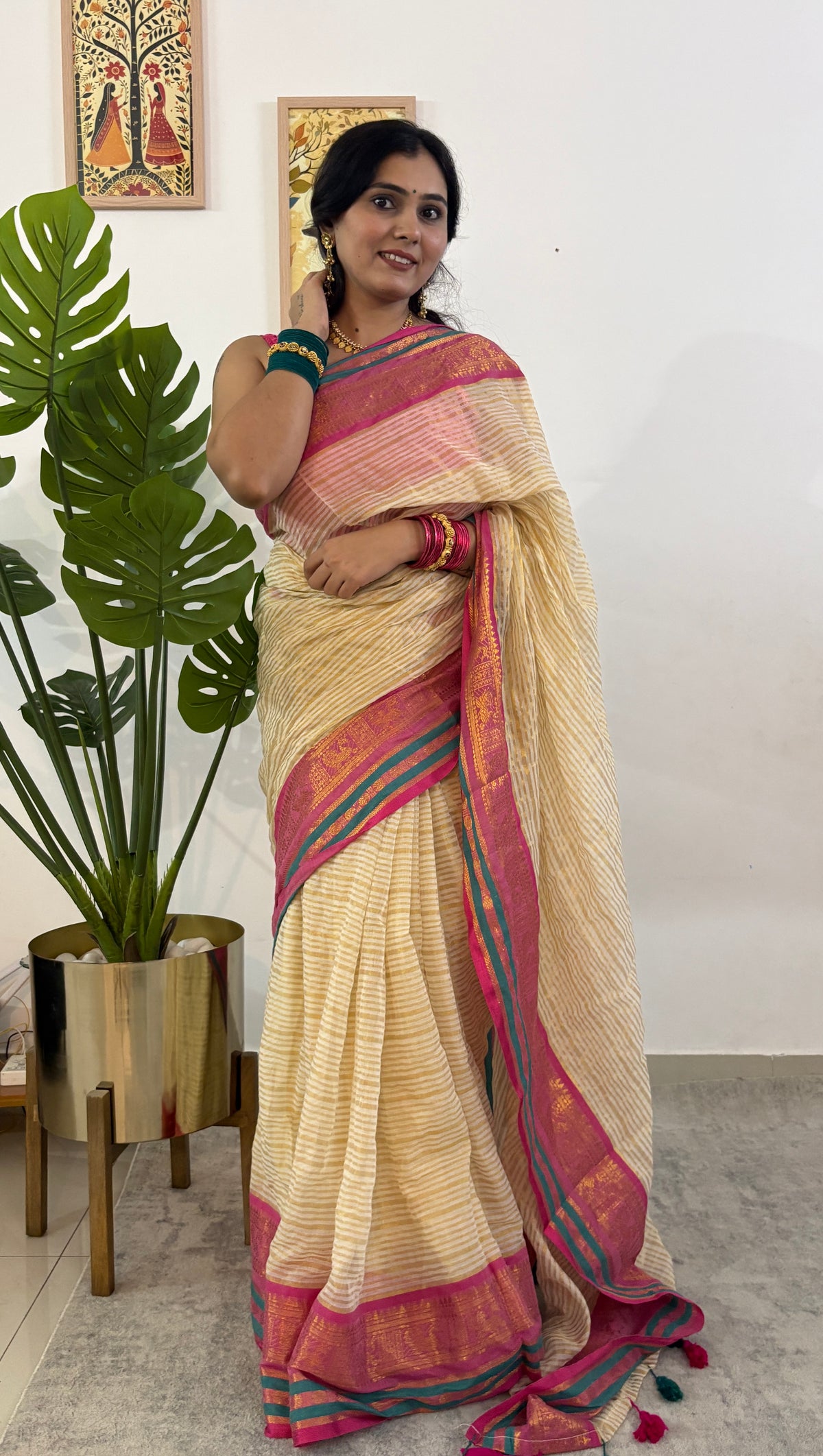 Rangriti Mul Zari Saree