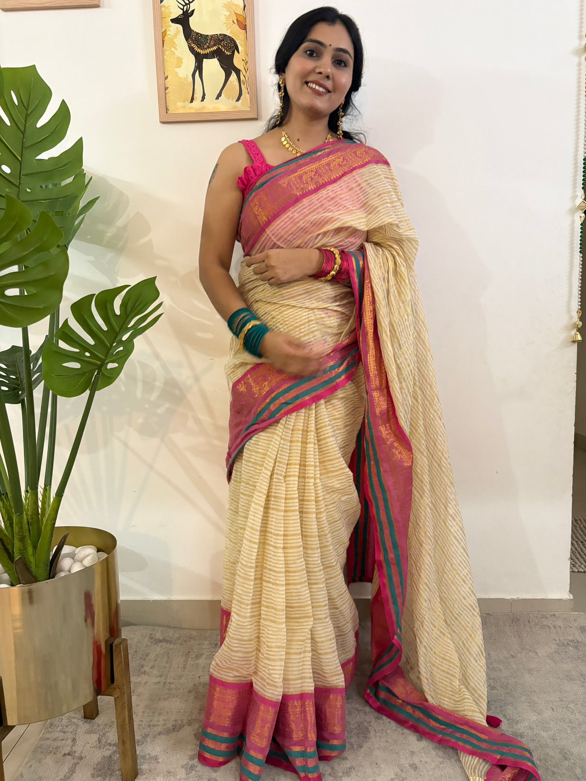 Rangriti Mul Zari Saree